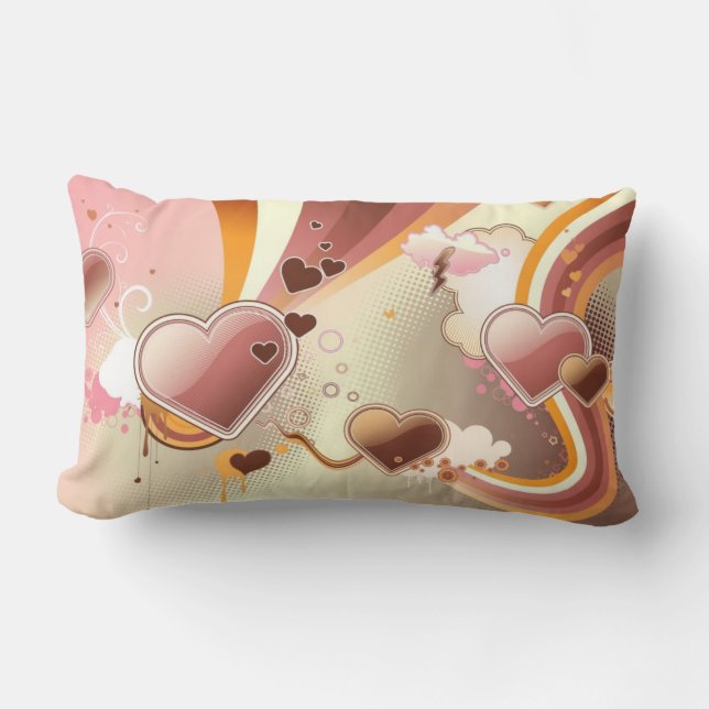Styled design background lumbar cushion (Front)