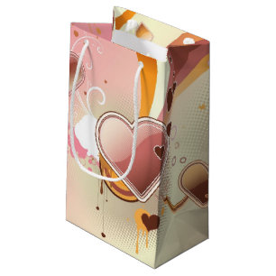 Styled design background small gift bag