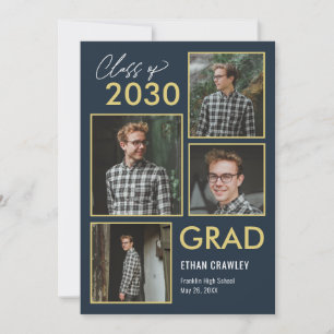 Styled Gallery Editable Colour Graduation Invitati Invitation