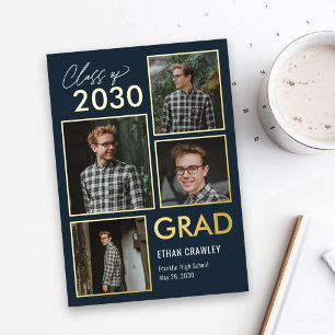 Styled Gallery Foil Graduation Announcement Invite