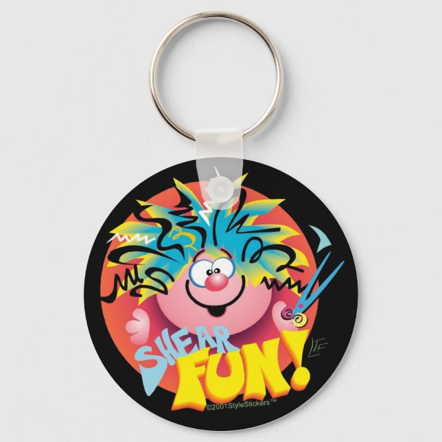 StyleStickers™ Shear Fun Keychain (Front)