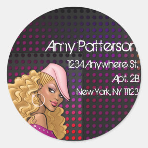 Stylin' City Girl :: Return Address Label Stickers