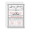 Stylin Metallic Red & Black DIY Wedding Invitation
