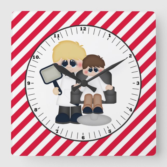 Styling Hair Barber shop wall clock (Front)