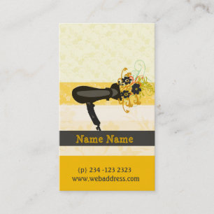 Styling Salon Hairdryer BlowDryer Appointment Card