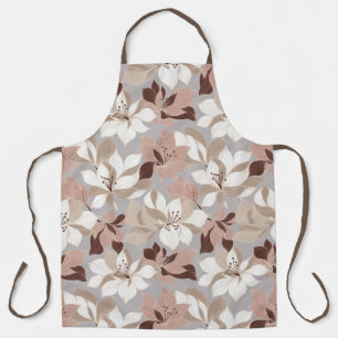 Stylised Abstract Petals in Trendy Colours Apron