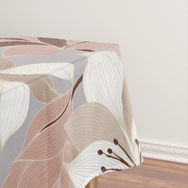 Stylised Abstract Petals in Trendy Colours Tablecloth (In Situ)