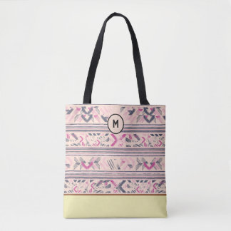 Stylised Abstract Textile Pattern Custom Tote Bag