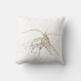 Stylised Aloe Succulent Plant Cushion Throw Pillow