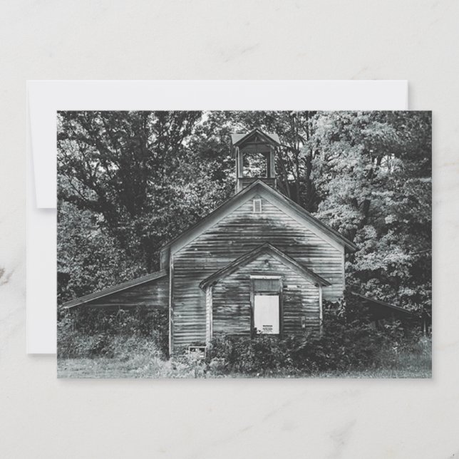 stylised American gothic old church reprint, SWS Holiday Card (Front)