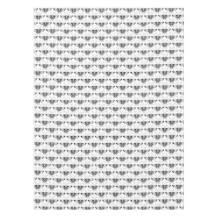 Stylised Art Deco butterfly - black and white Tablecloth