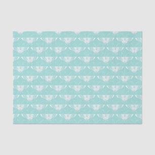 Stylised Art Deco butterfly - ice blue Tissue Paper