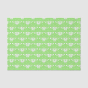 Stylised Art Deco butterfly - lime green Tissue Paper
