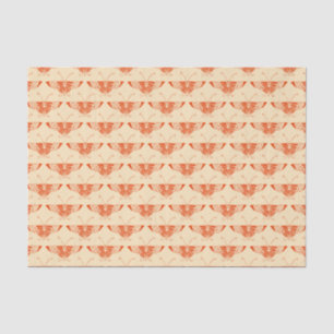 Stylised Art Deco butterfly - mandarin orange Tissue Paper