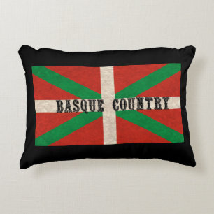 Stylised Basque Country Flag  Decorative Cushion