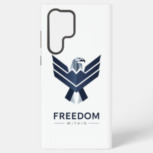 Stylised Blue Eagle "Freedom Within" Samsung Galaxy Case