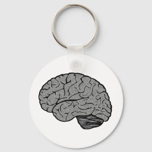 Stylised Brain Magnet Key Ring