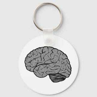 Stylised Brain Magnet Key Ring