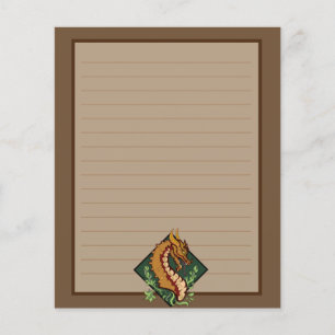 Stylised Brown Dragon