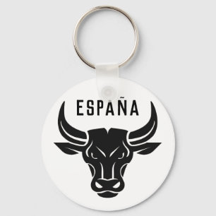 Stylised Bull custom text & colour key chains
