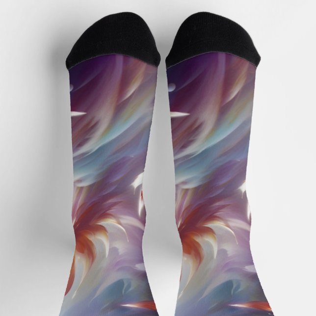 Stylised Butterflies and Flower Socks (Top)