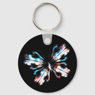 Stylised butterfly 2 key ring