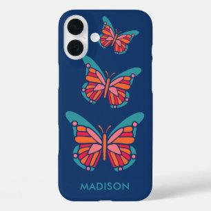Stylised Butterfly custom name phone cases