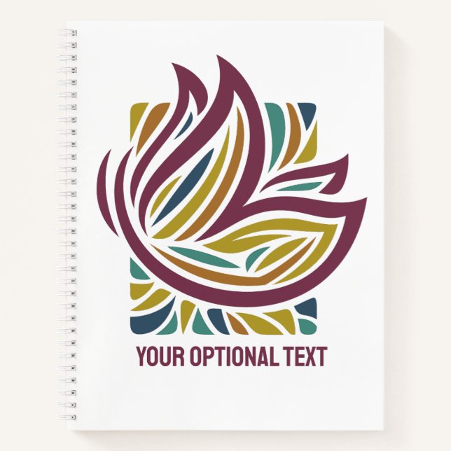 Stylised Butterfly Optional Text Notebook (Front)