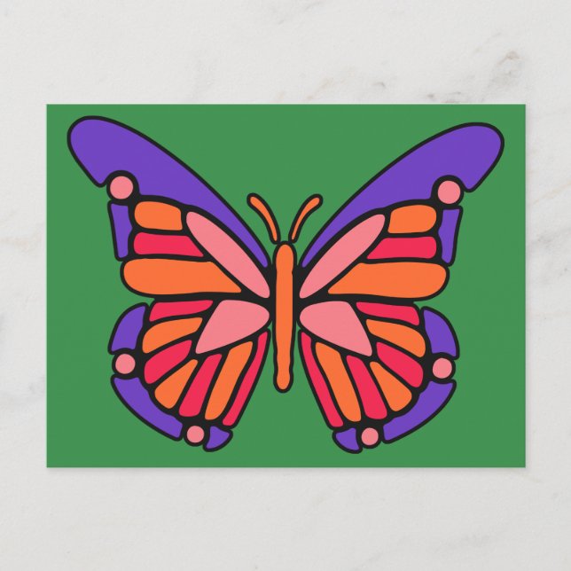 Stylised Butterfly postcard (Front)