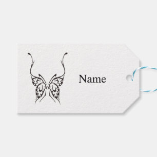 Stylised Butterfly Tattoo Thunder_Cove Gift Tags