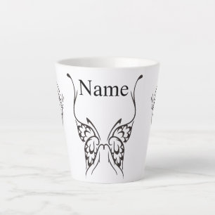 Stylised Butterfly Tattoo Thunder_Cove Latte Mug
