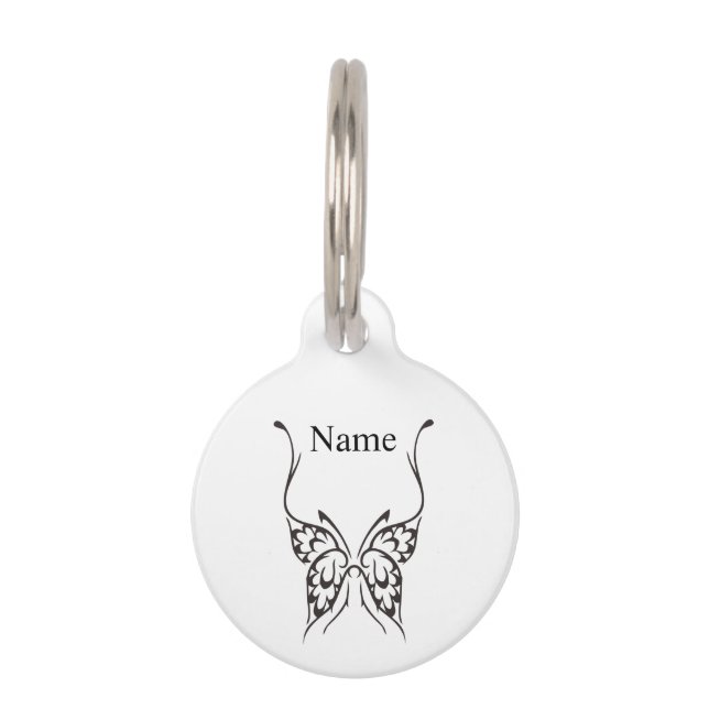 Stylised Butterfly Tattoo Thunder_Cove  Pet Tag (Front)
