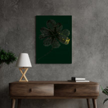 Stylised Charm | Four-Leaf Clover (8" x 10")