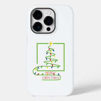 Stylised christmas tree with light bulbs Case-Mate iPhone 14 Pro Case
