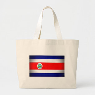 Stylised Costa Rica Flag Large Tote Bag