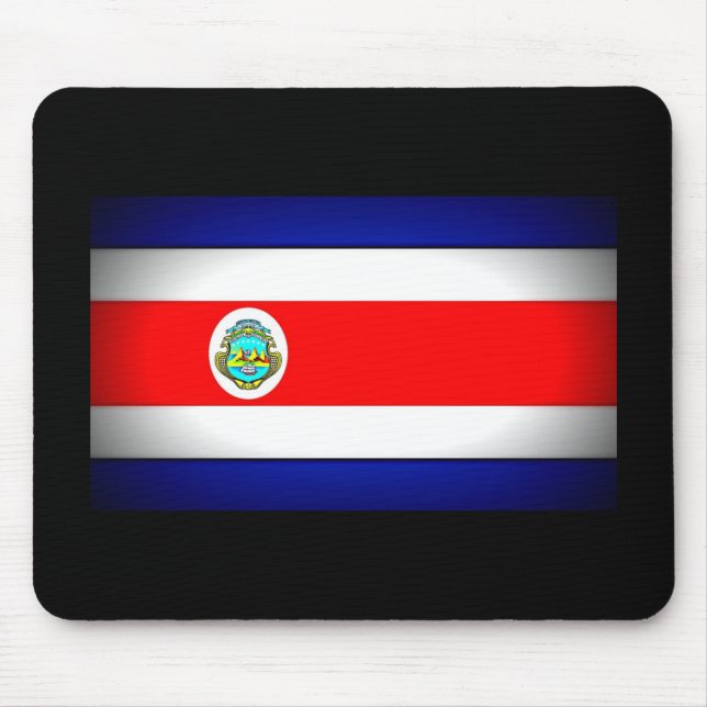 Stylised Costa Rica Flag Mouse Pad (Front)