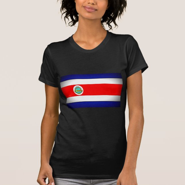 Stylised Costa Rica Flag T-Shirt (Front)