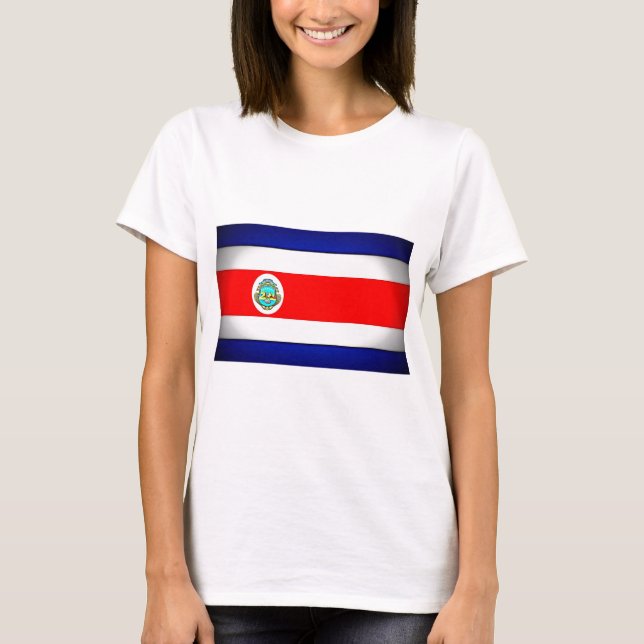 Stylised Costa Rica Flag T-Shirt (Front)