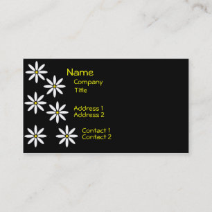 Stylised Daisies Profile Card