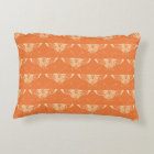 Stylised Deco butterfly  - coral orange