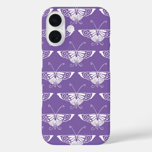 Stylised Deco butterfly  - dusty lilac Case-Mate iPhone Case (Back)