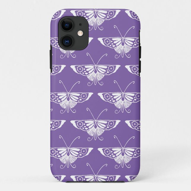 Stylised Deco butterfly  - dusty lilac Case-Mate iPhone Case (Back)