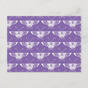 Stylised Deco butterfly - dusty lilac Postcard