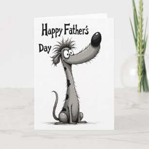 Stylised Dog Sweet Fathers Day Card