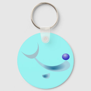 stylised dolphin keychain