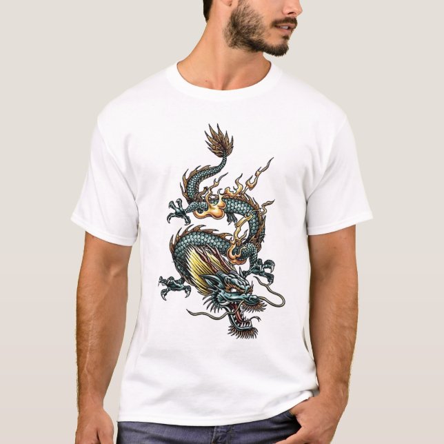 Stylised Dragon 07 T-Shirt (Front)