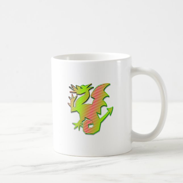 Stylised Dragon Coffee Mug (Right)