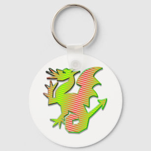Stylised Dragon Key Ring