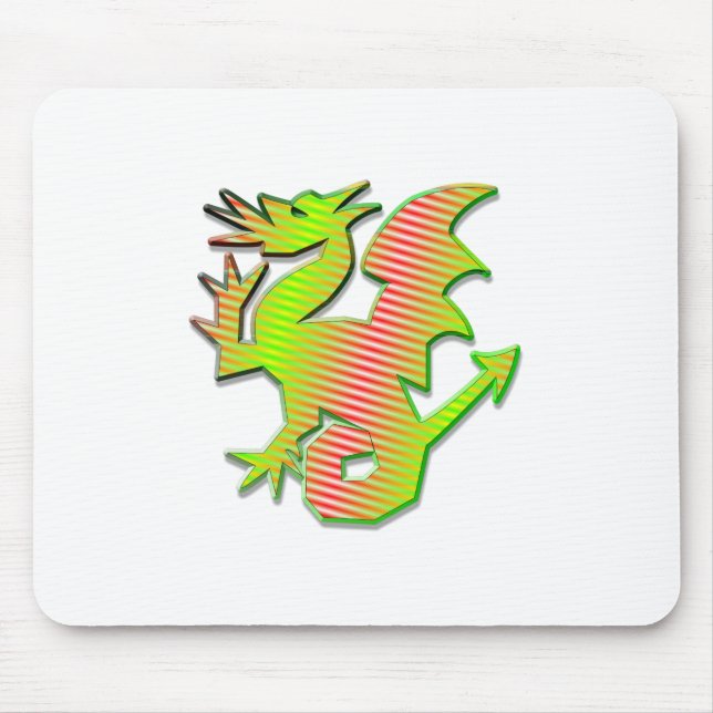Stylised Dragon Mouse Pad (Front)
