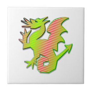 Stylised Dragon Tile